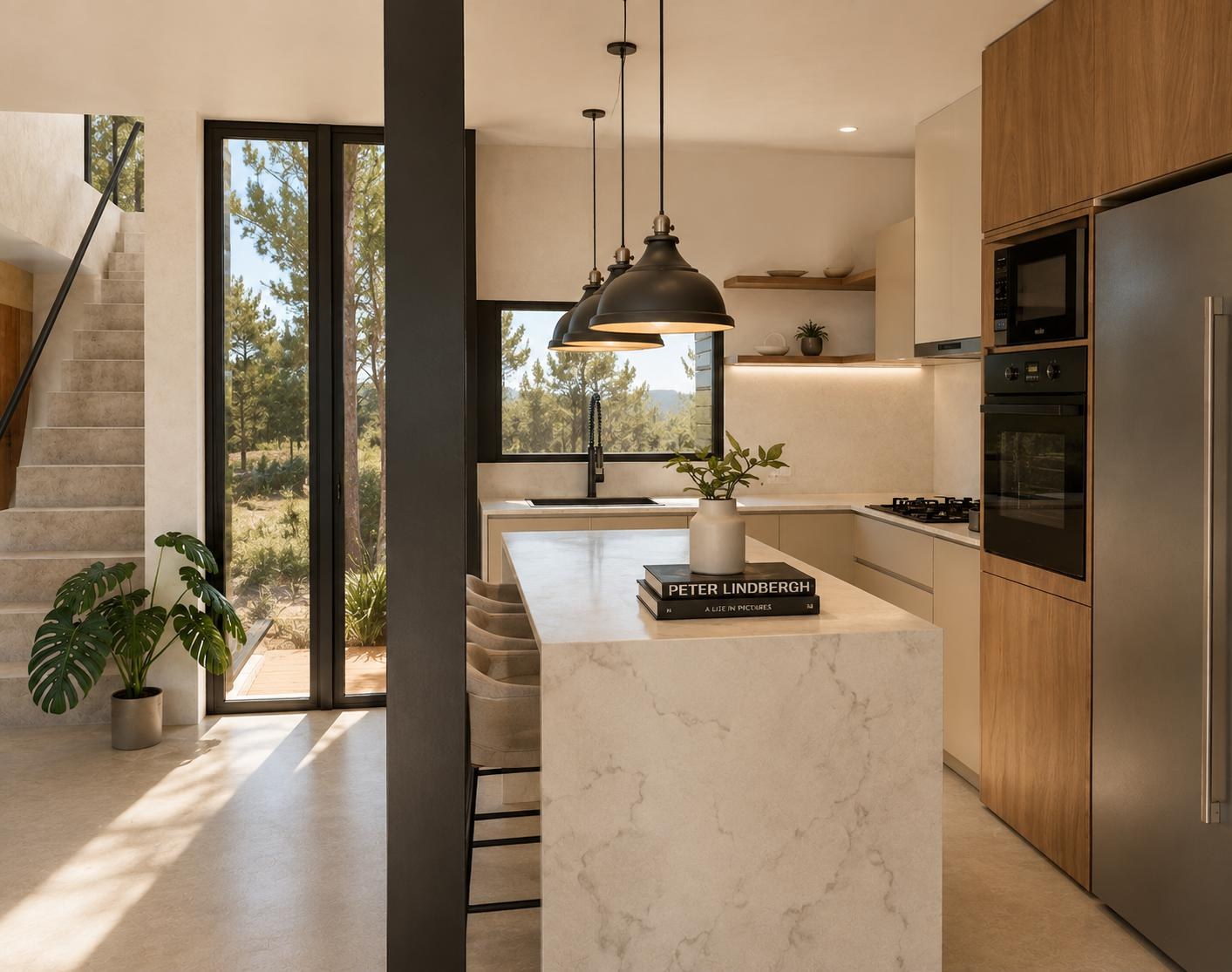 Render de la cocina
