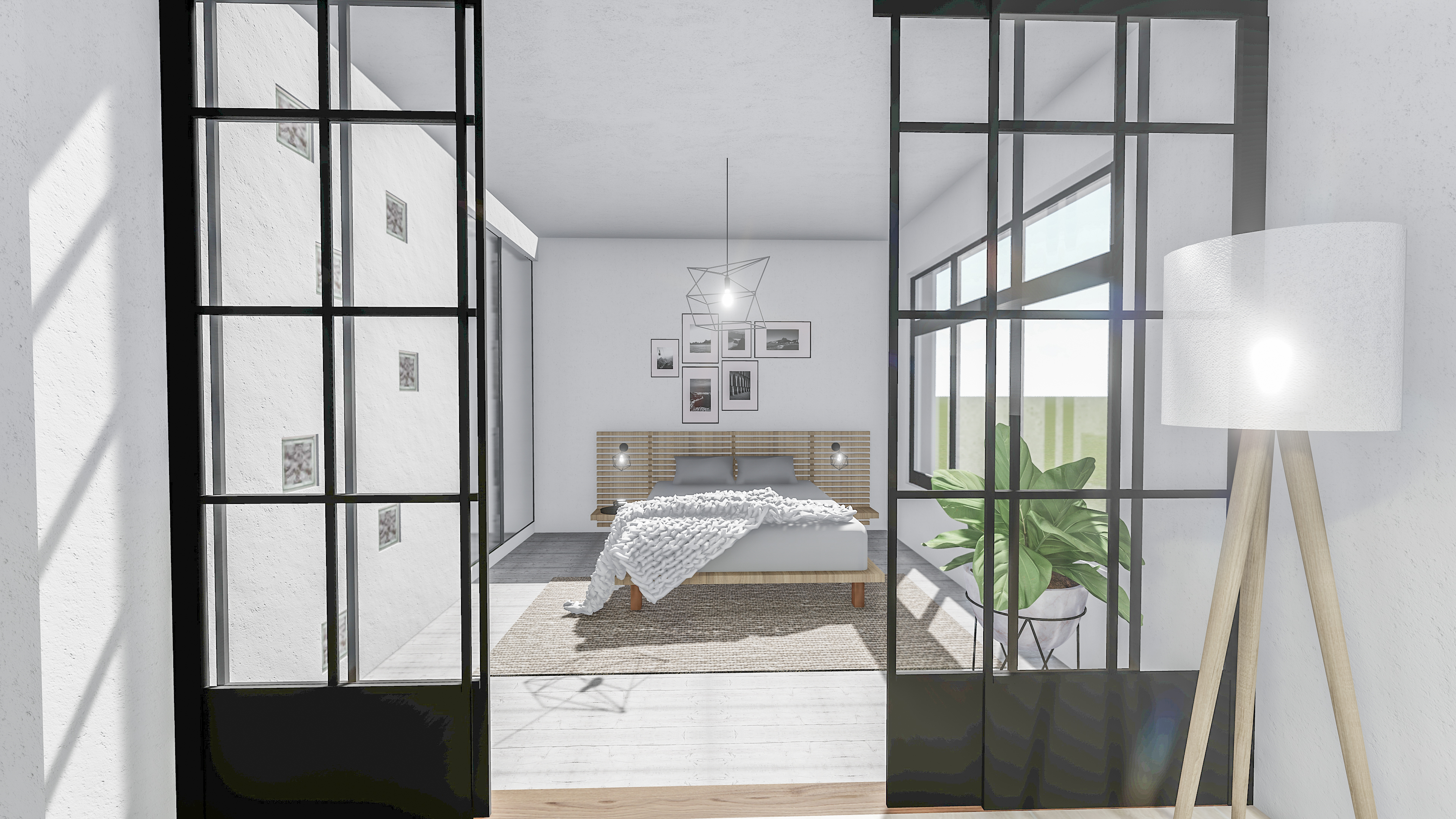 vista hacia el dormitorio